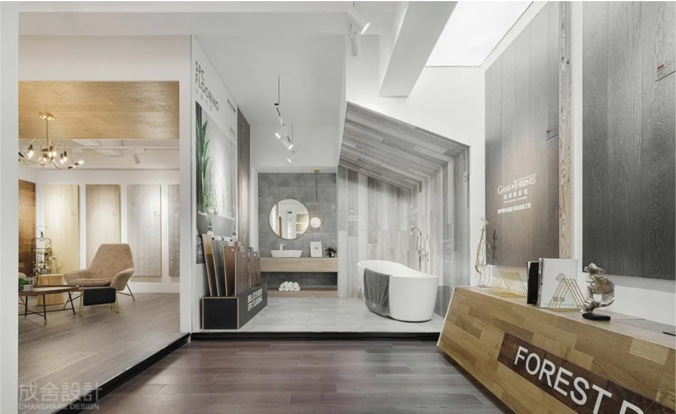 地板內(nèi)銷展廳-常州裝修公司 地板內(nèi)銷展廳-常州裝修公司